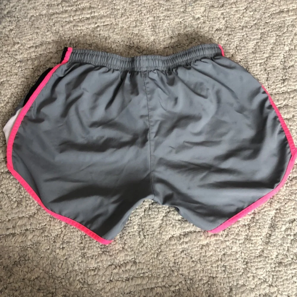 Grey with pink seams Nike DriFit athletic shorts - Picture 2 of 6